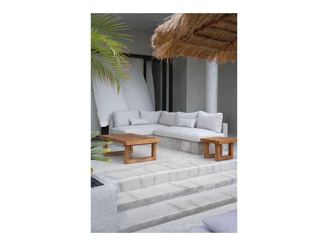 De Reclaimed Teak Bijzettafel - Naturel