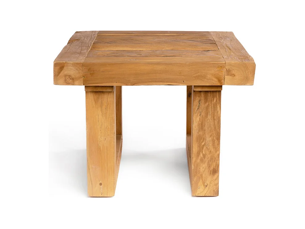 De Reclaimed Teak Bijzettafel - Naturel