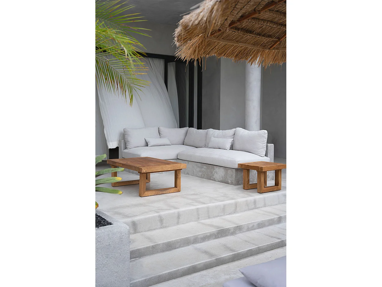 De Reclaimed Teak Bijzettafel - Naturel