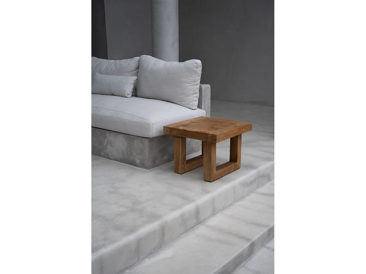 De Reclaimed Teak Bijzettafel - Naturel