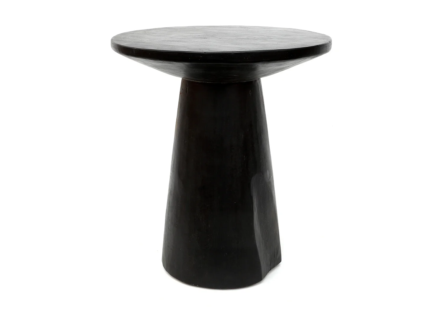 La Mesa Auxiliar Cónica de Madera - Negro - 50