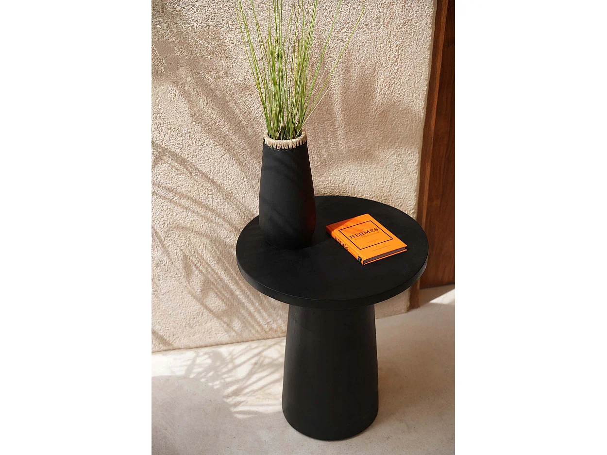 La Table D'appoint Timber Conic - Noir - 50