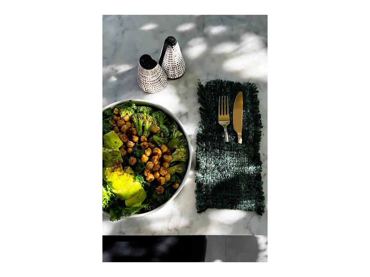 Het Oh My Gee Bestekzakje - Donkergroen - Set van 4