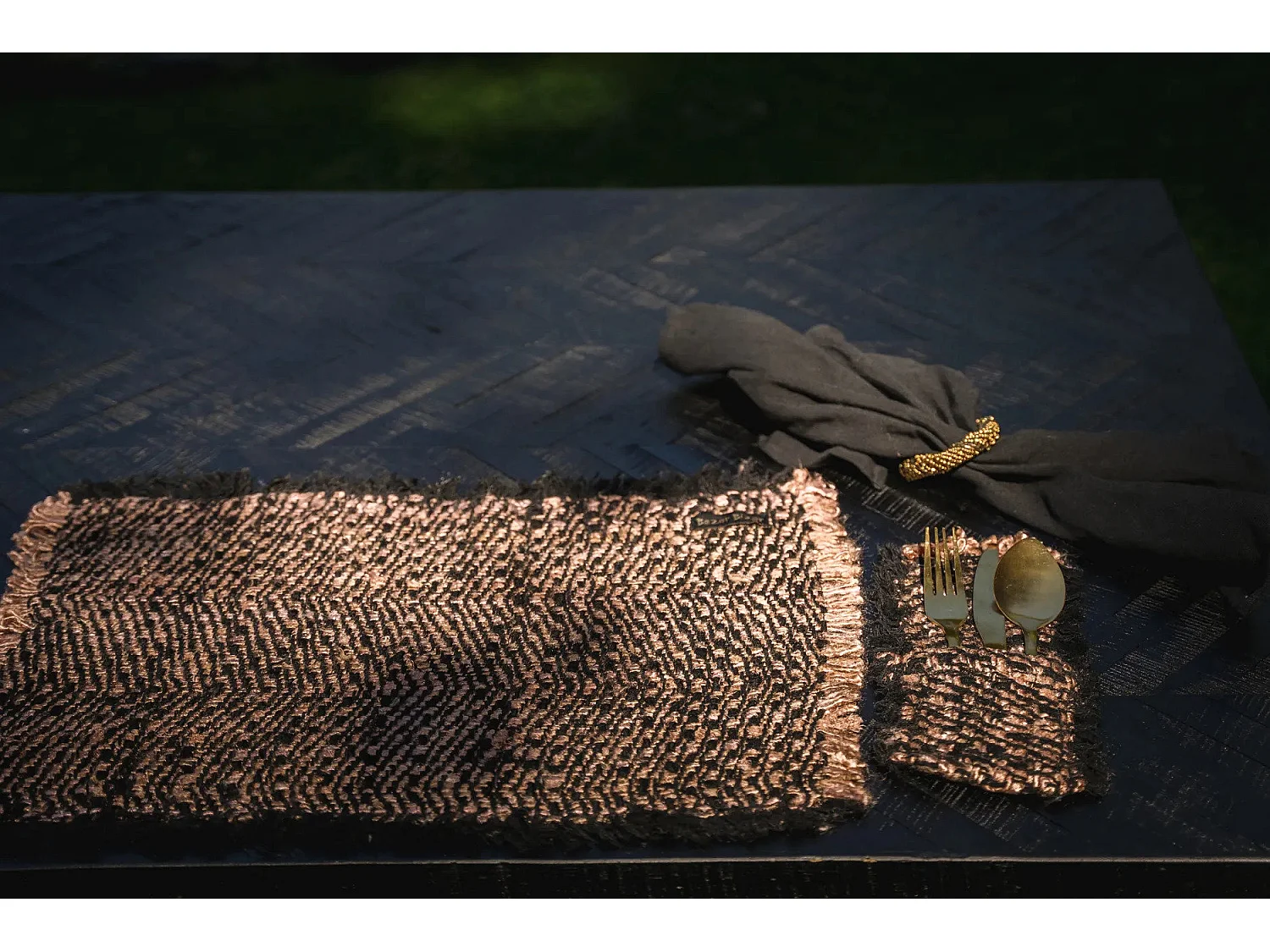 Le Porte-Couverts Oh My Gee - Noir Cuivre - Lot De 4