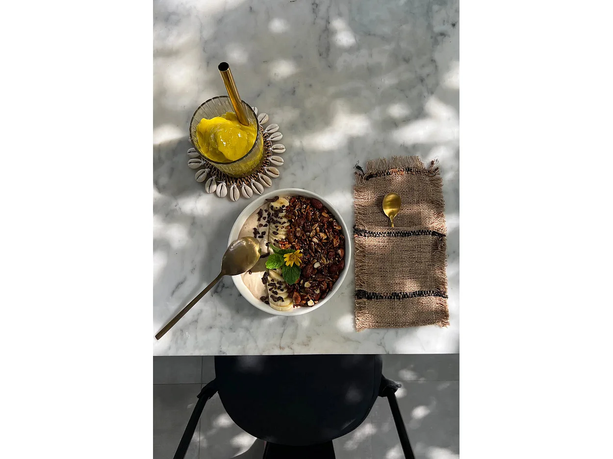 Il Portaposate Oh My Gee - Beige Nero - Set Di 4