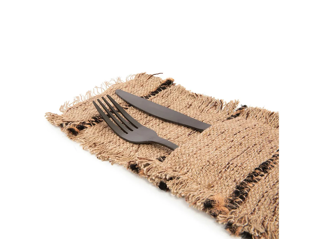 Le Porte-Couverts Oh My Gee - Beige Noir - Lot De 4