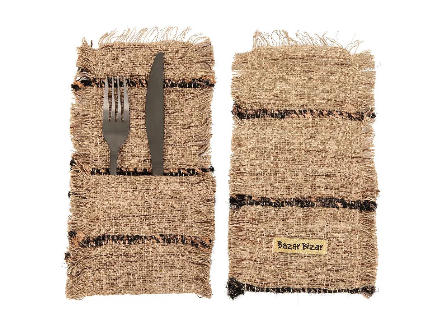 Le Porte-Couverts Oh My Gee - Beige Noir - Lot De 4