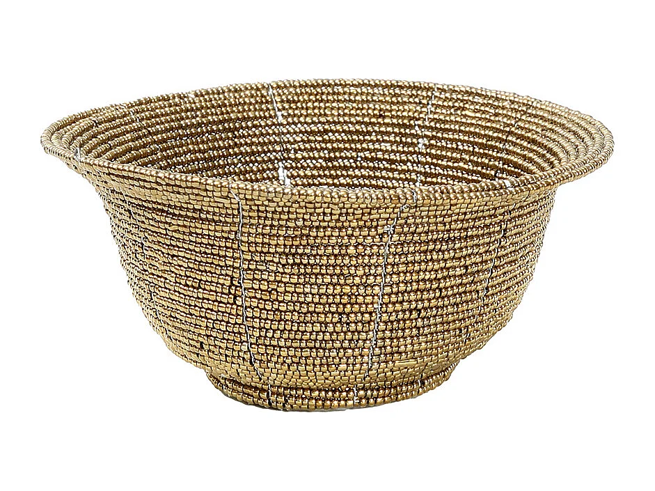 Die Beaded Schale Niedrig - Gold - S