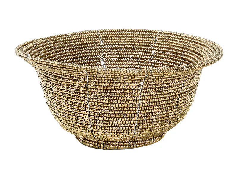 La Ciotola Con Perline Bassa - Oro - S