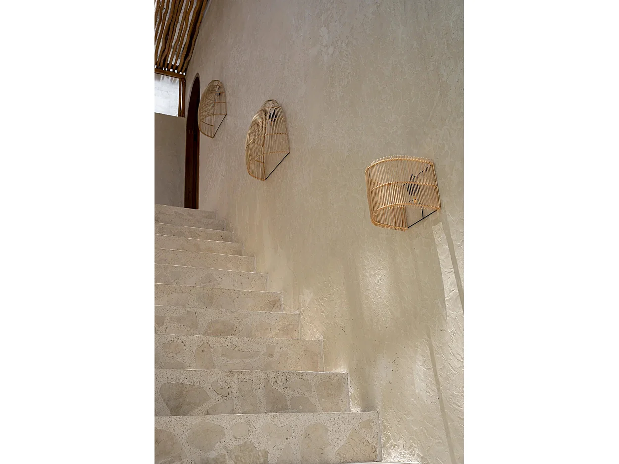 Die Gigi Applique Wandleuchte - Natur - S