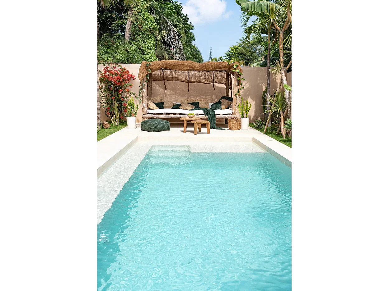 Der Raffia Eye Spiegel - Natur - M