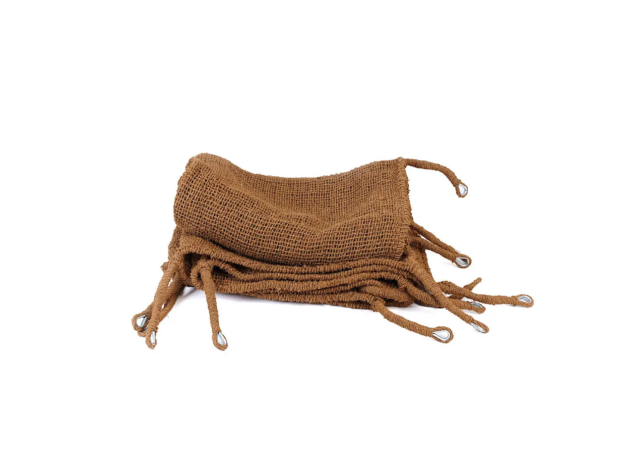 De Raffia Eye Spiegel - Naturel - M