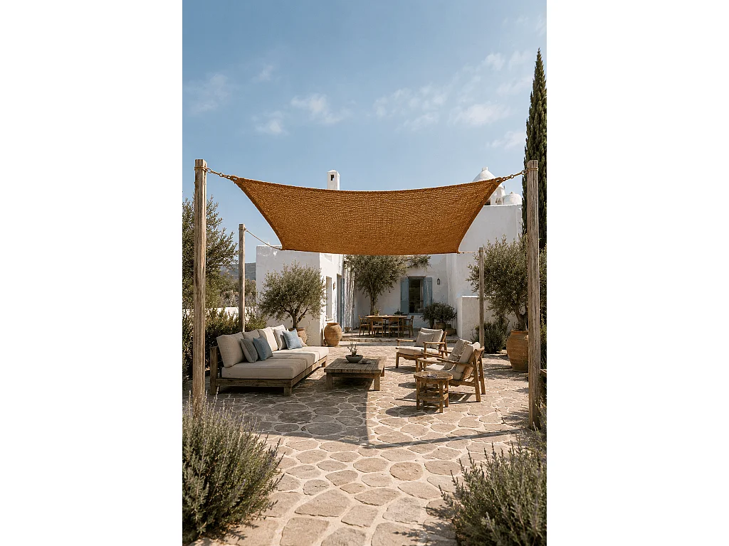 Der Coco Shade Rechteckig - Natur - 500x300