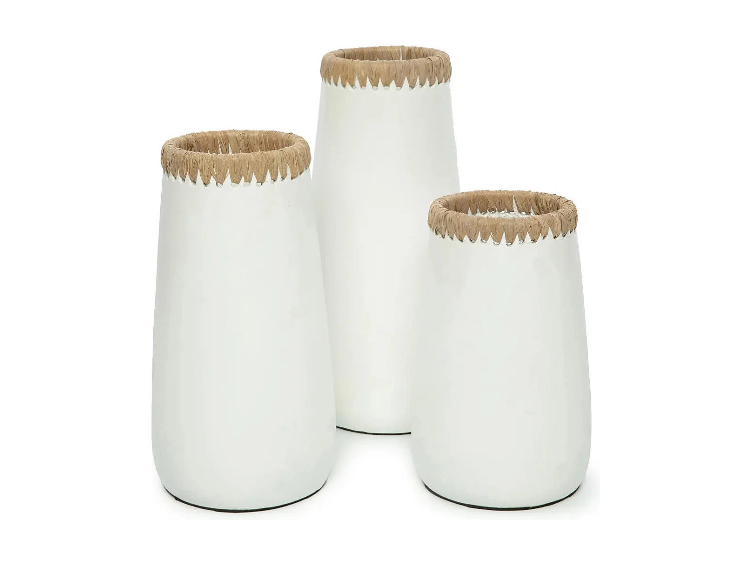 Die Sneaky Vase - Weiss Natur - M