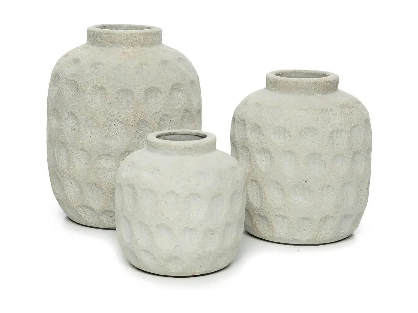 Die Trendy Vase - Betongrau - L