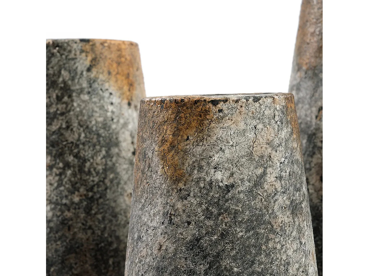 Die Spooky Vase - Antik Grau - S