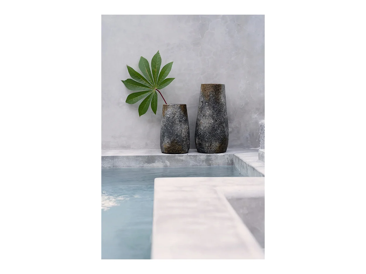 Le Vase Spooky - Gris Antique - L