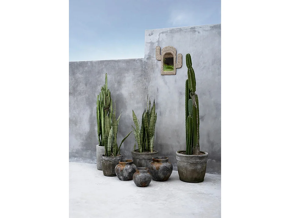 Die Funky Vase - Antik Grau - S