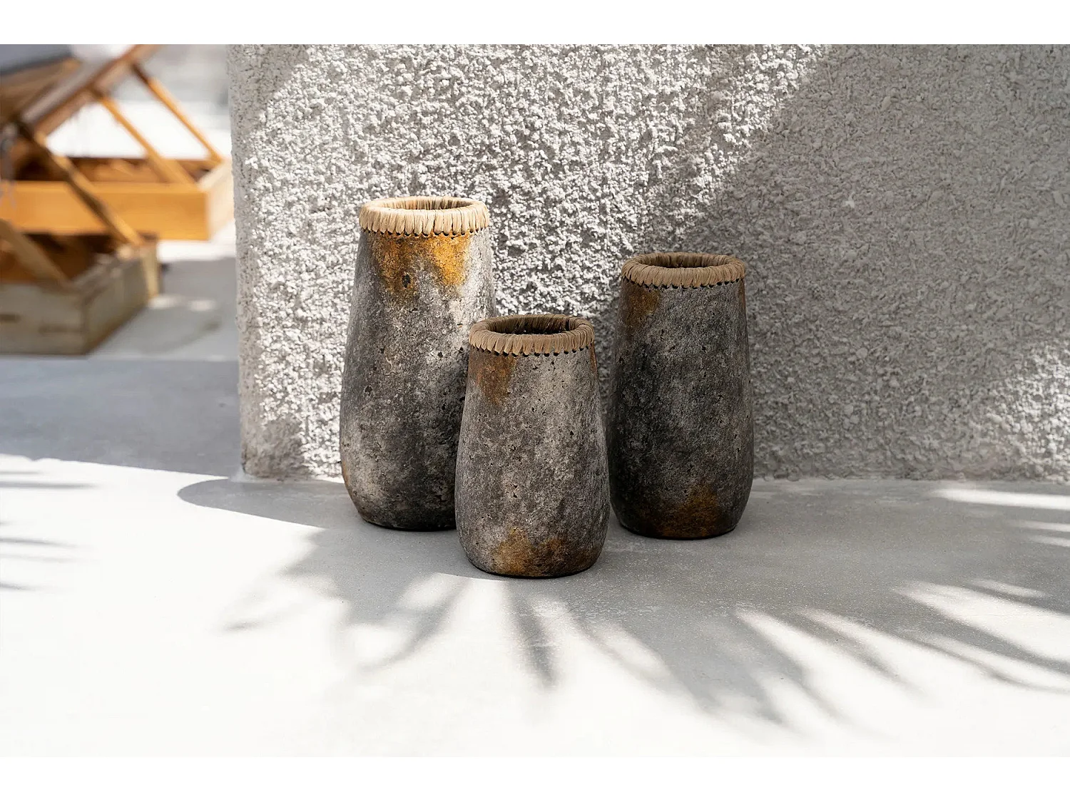 Die Sneaky Vase - Antik Grau - L