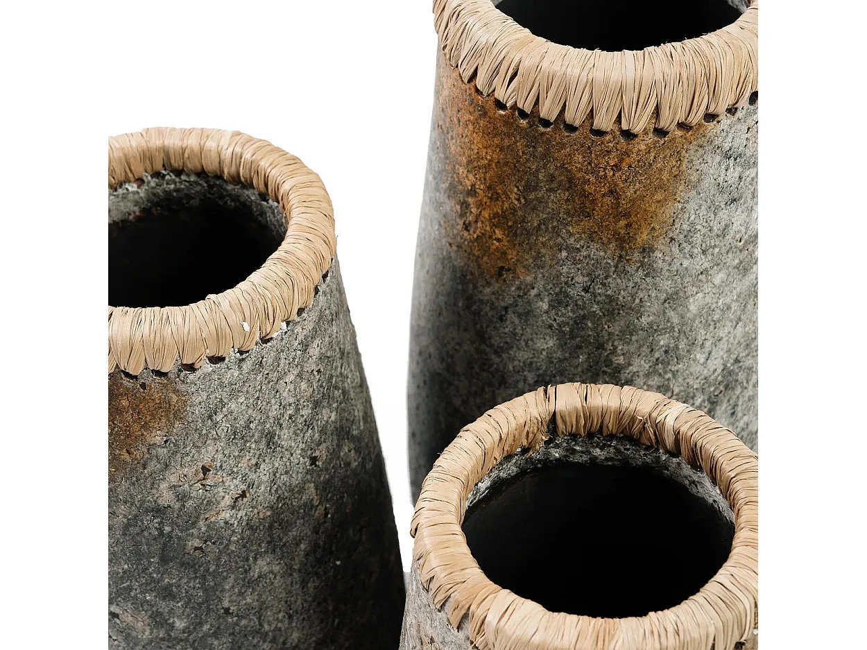 Die Sneaky Vase - Antik Grau - L