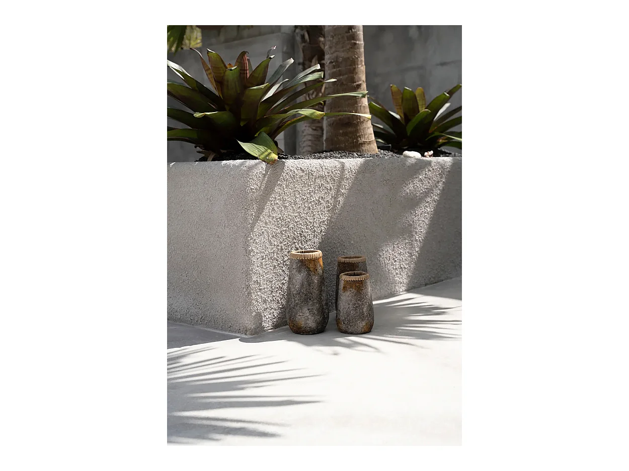 Le Vase Sneaky - Gris Antique - L