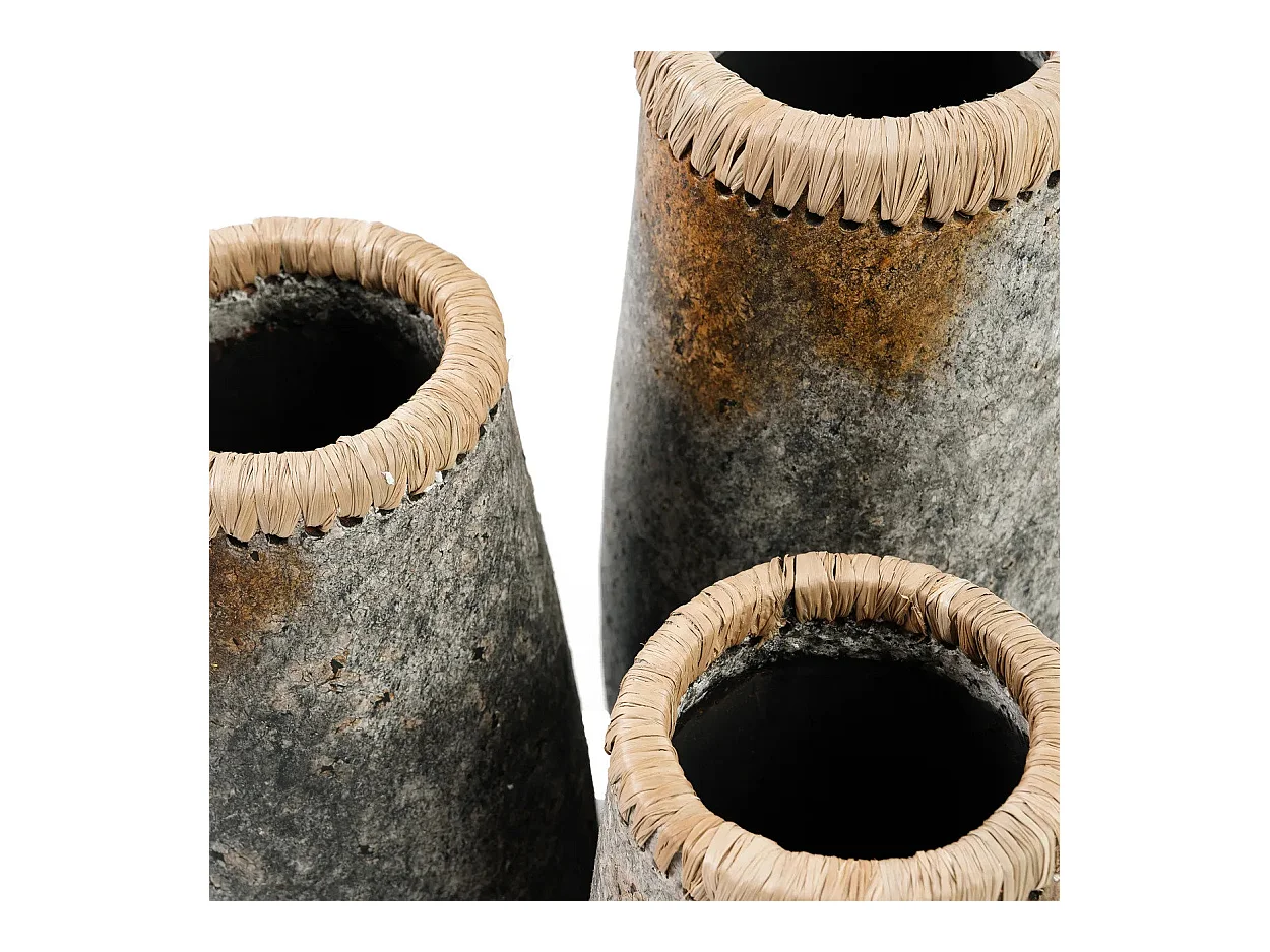 Le Vase Sneaky - Gris Antique - L