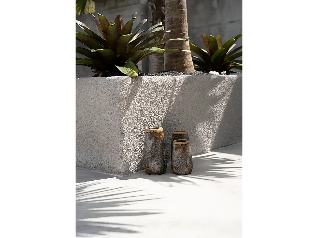 Le Vase Sneaky - Gris Antique - L