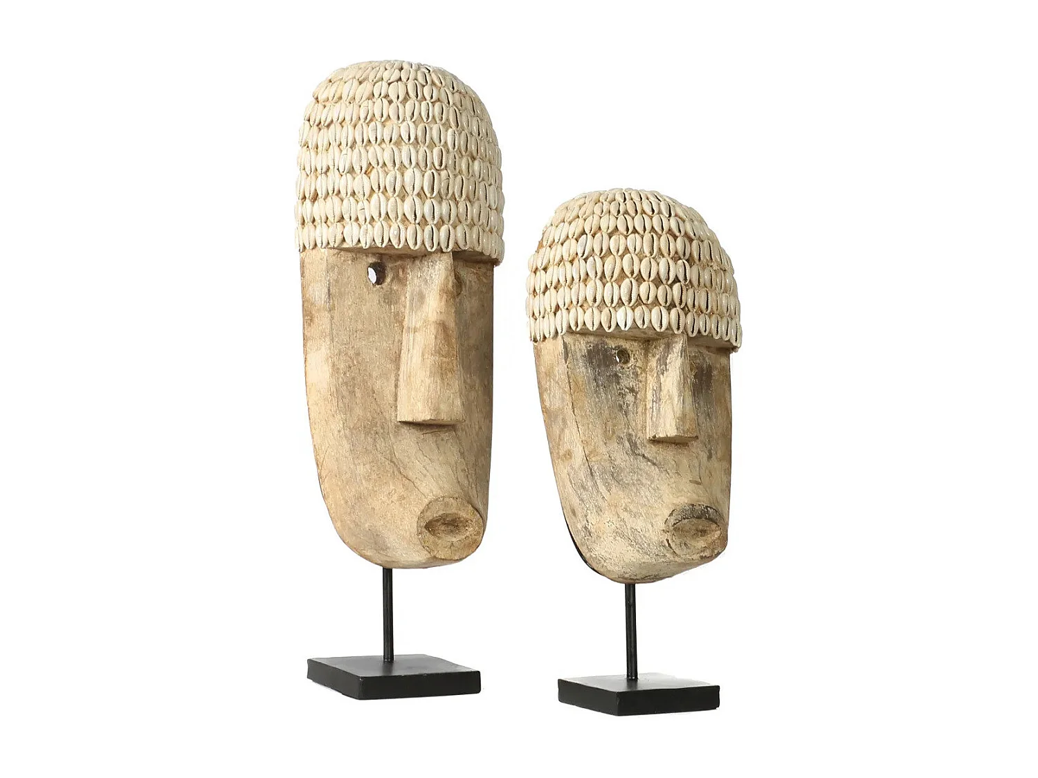 Die Cowrie Maske am Stand - Mittel