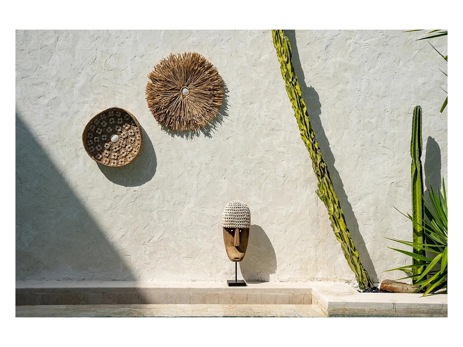 La Máscara de Cauri Con Soporte - Mediana