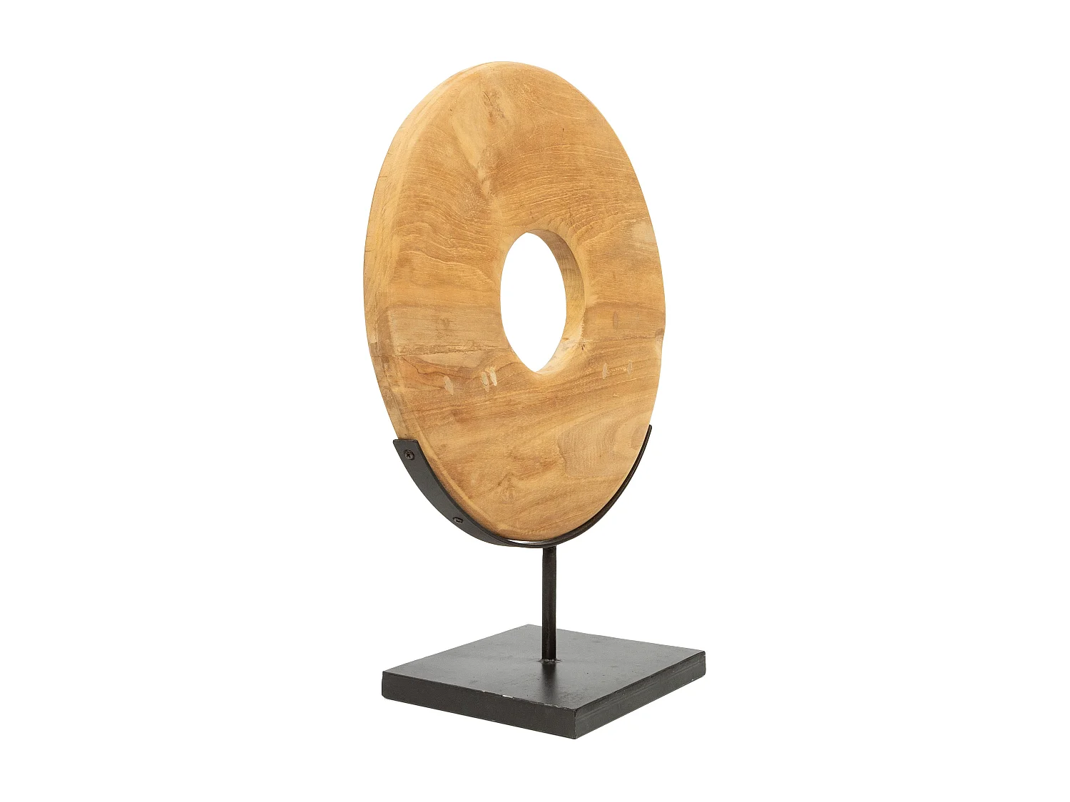 Le Disque En Teck Sur Pied - M