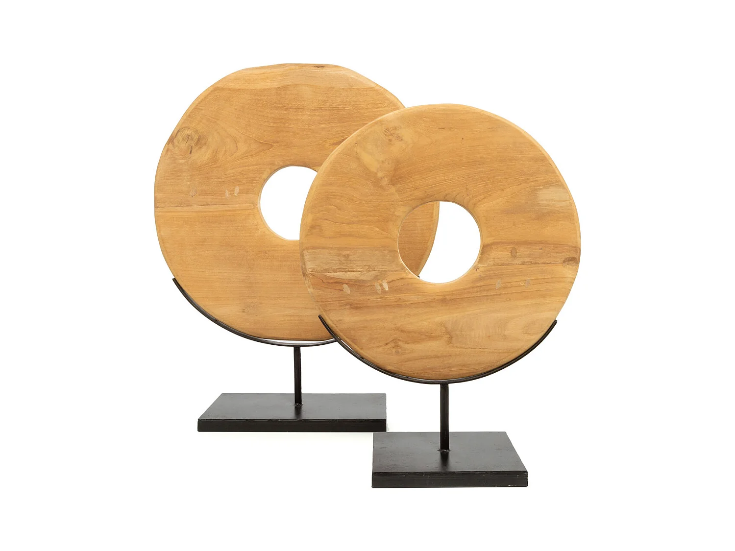 El Disco De Teca En Soporte - M