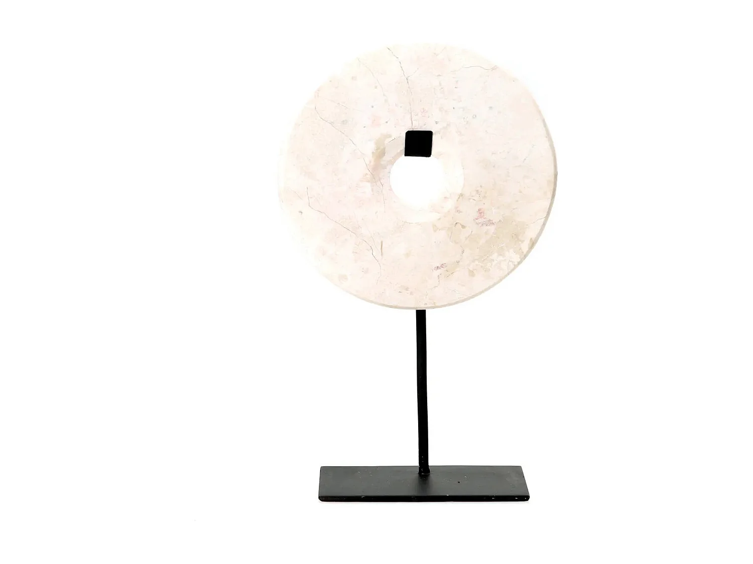 Marble Disc Sur Pied - Blanc - L