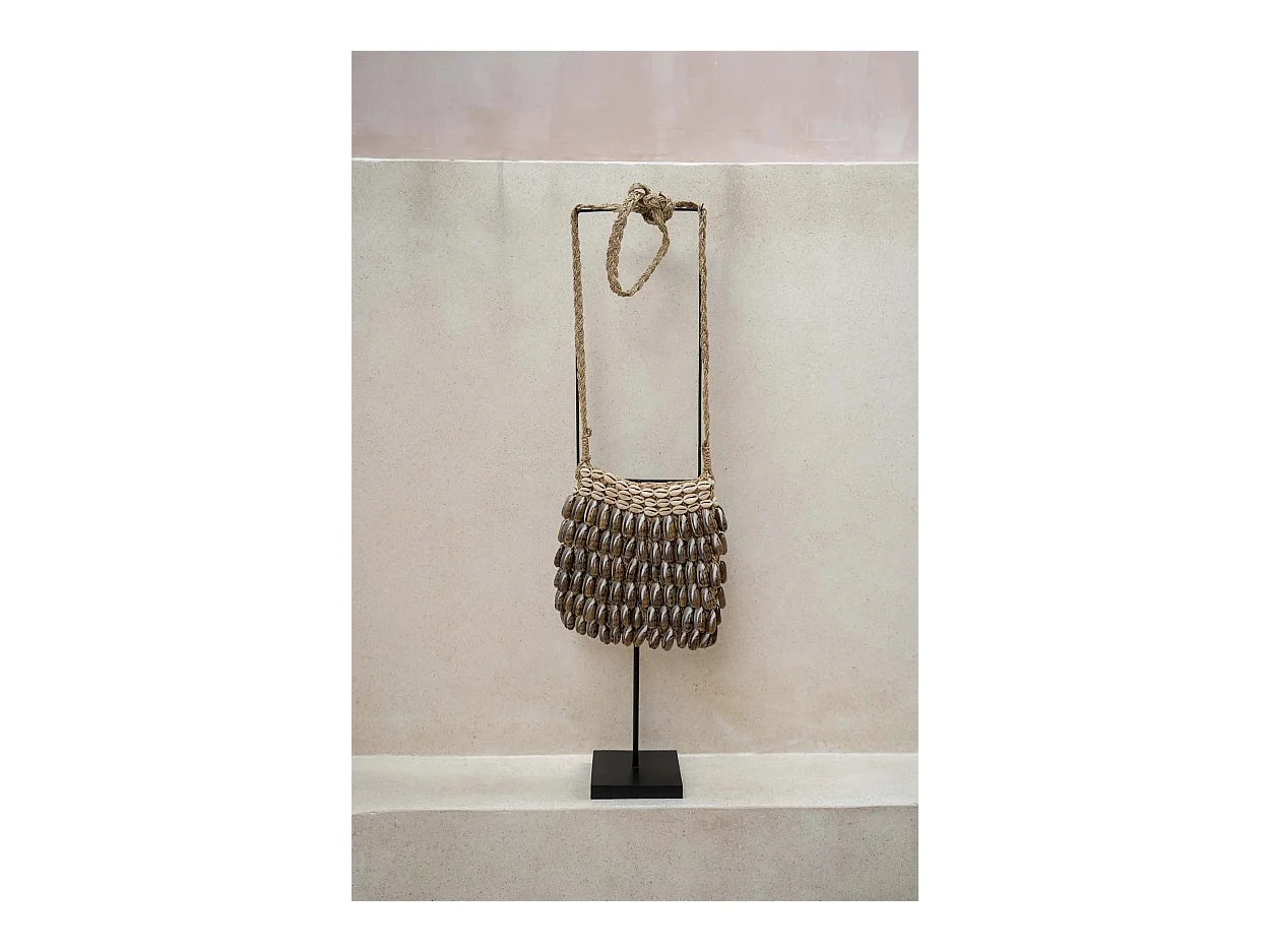 Le Shell Purse Sur Pied - Naturel Brun