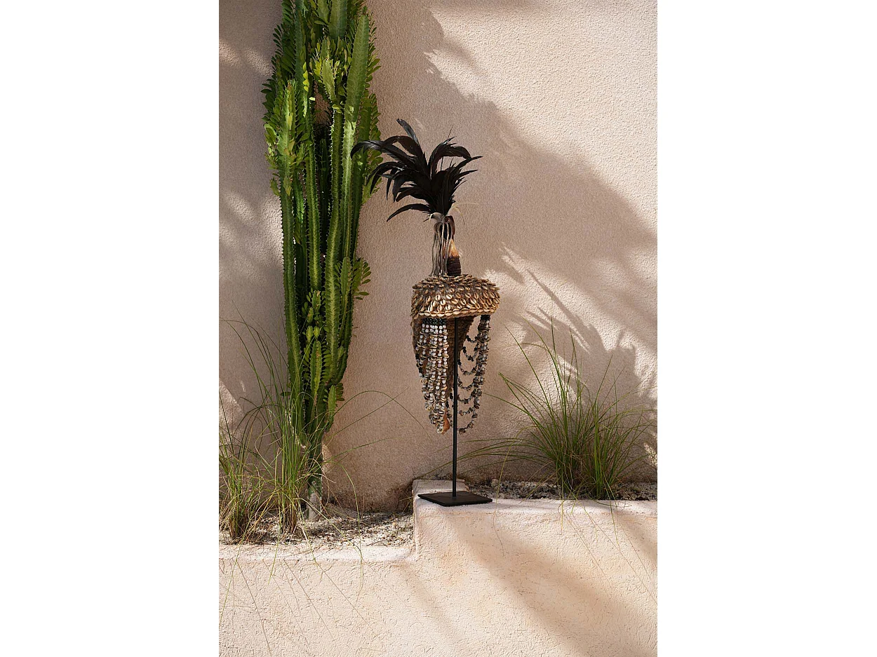 Le Chapeau En Coquillages - Naturel Noir