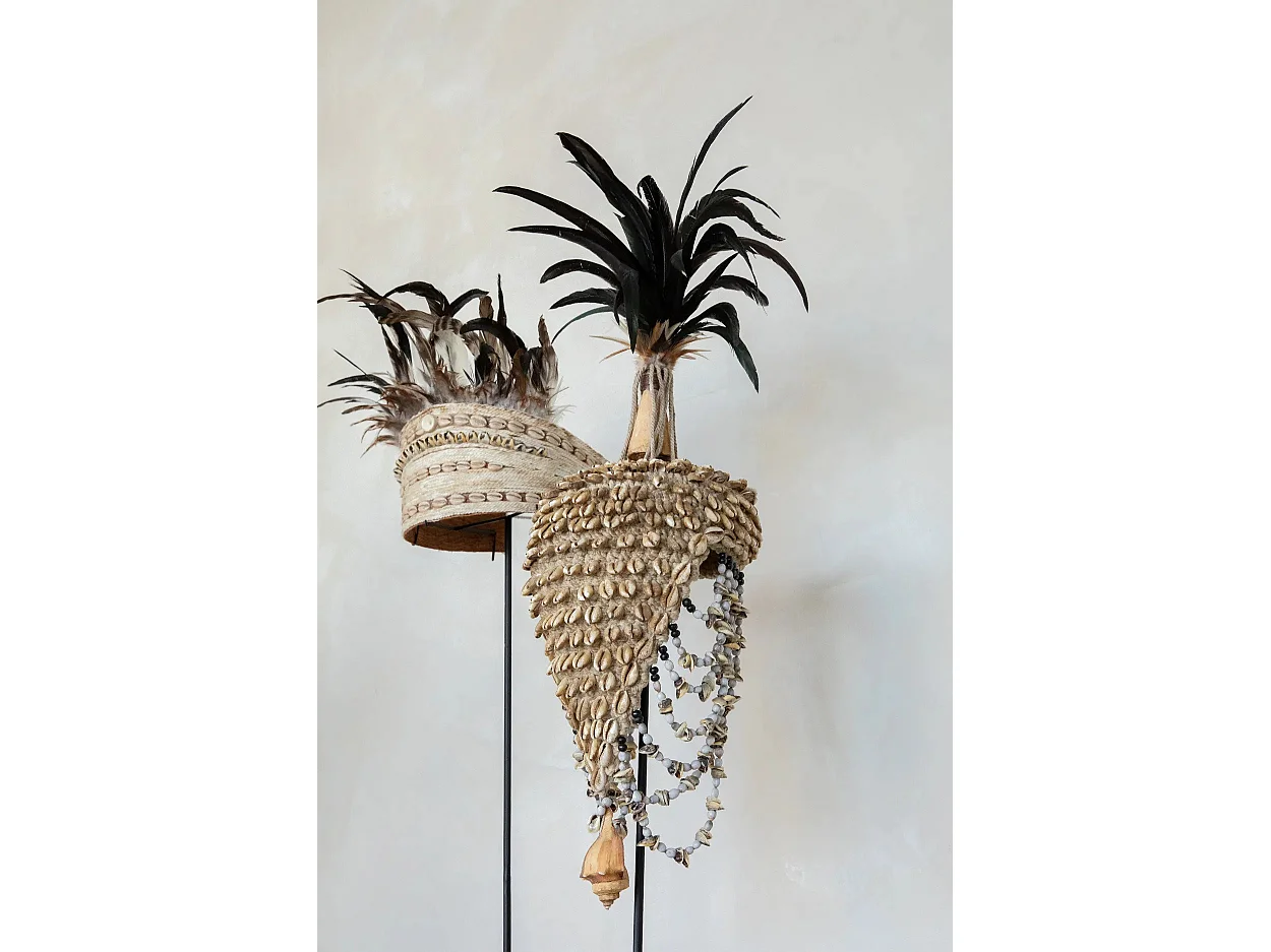 Le Chapeau En Coquillages - Naturel Noir