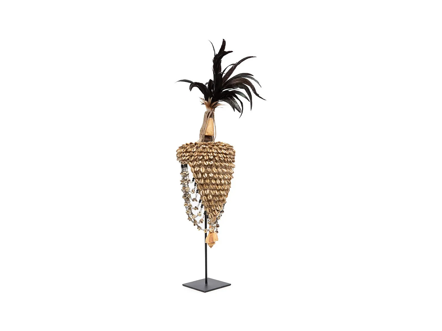 Le Chapeau En Coquillages - Naturel Noir