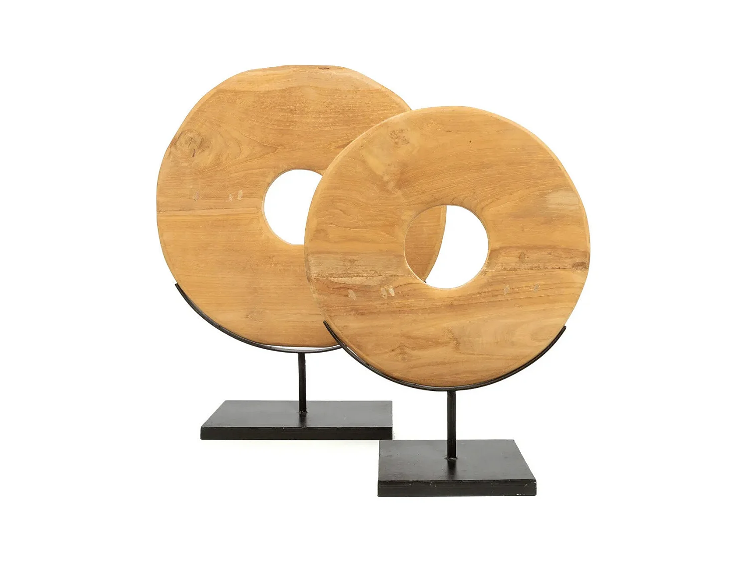 El Gran Disco De Teca En Soporte