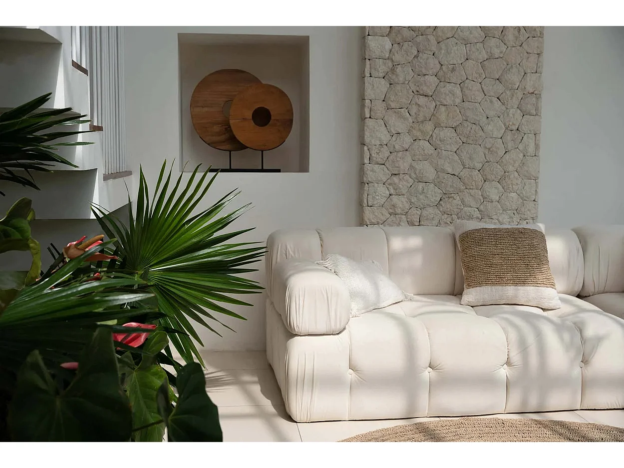 Le Grand Disque En Teck Sur Support