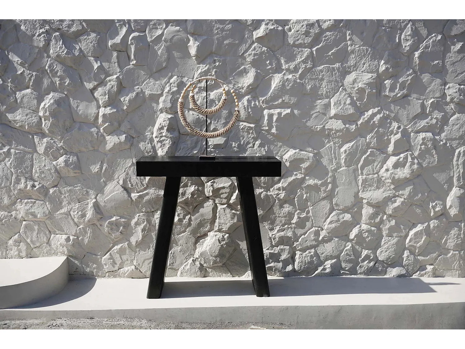 Collana Doppia con Conchiglie su Supporto - Naturale