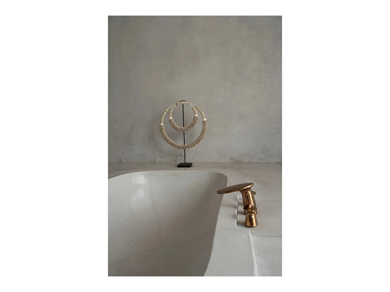 Die Doppel Shell Halskette am Stand - Natur