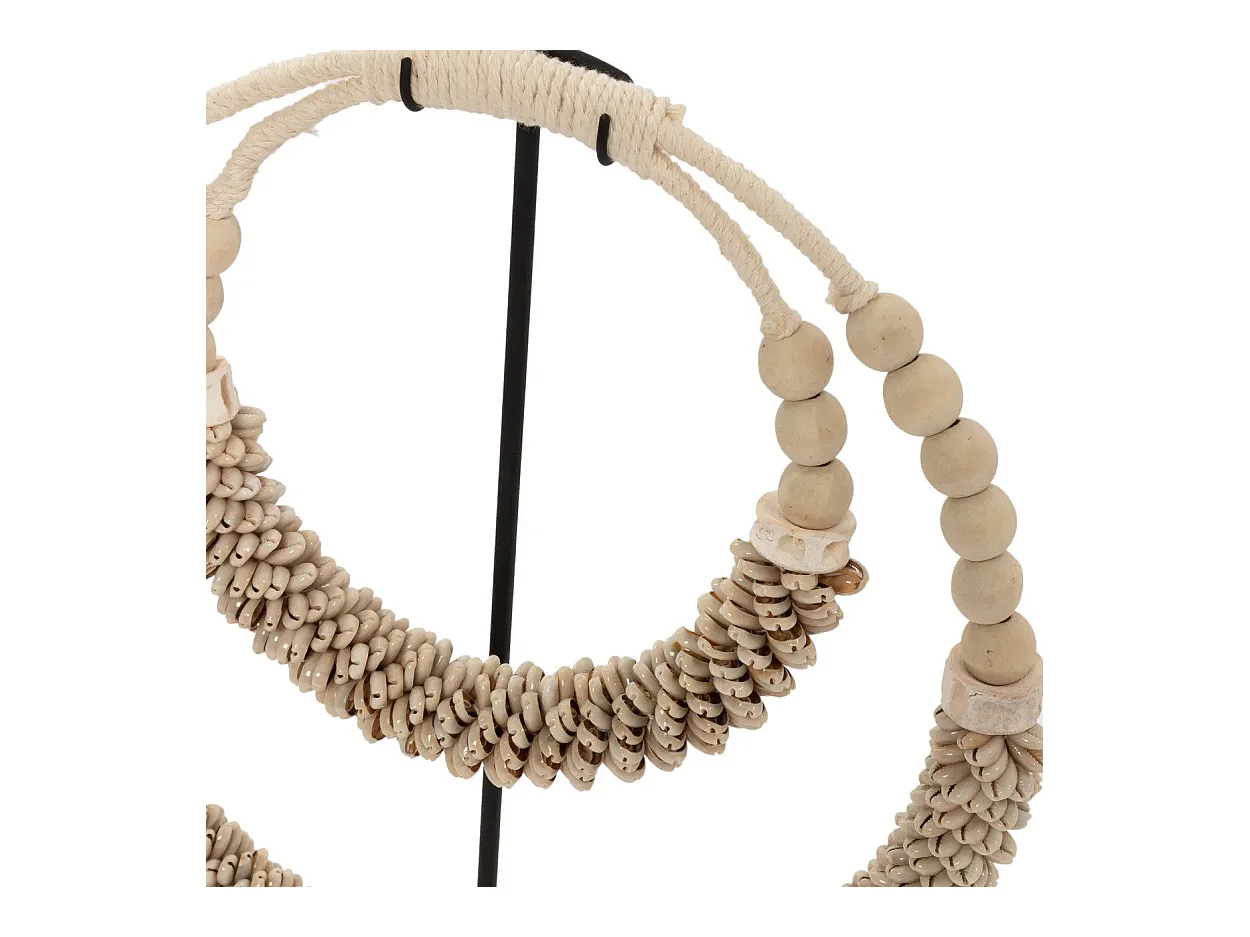 Die Doppel Shell Halskette am Stand - Natur
