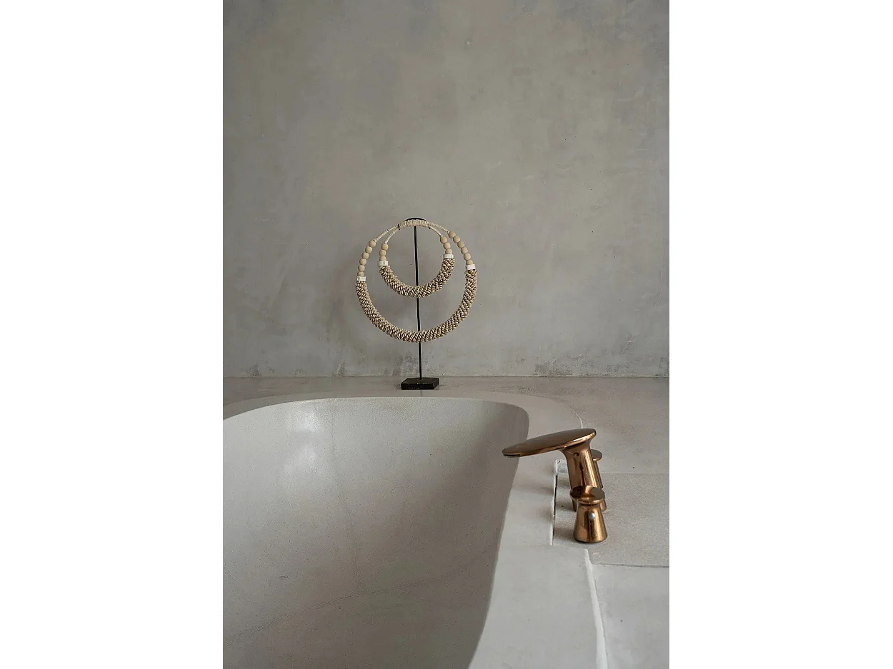 Collier À Double Coquillage Sur Pied - Naturel