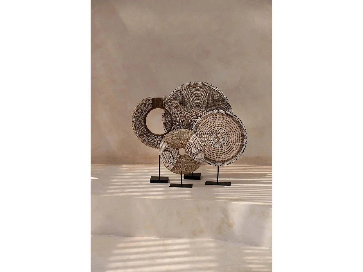 Shell Martinique Sobre Pedestal - Natural Blanco