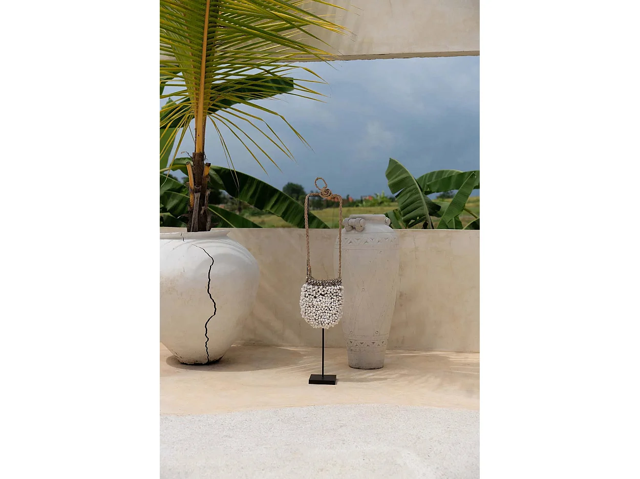 Shell Purse Sur Pied - Blanc