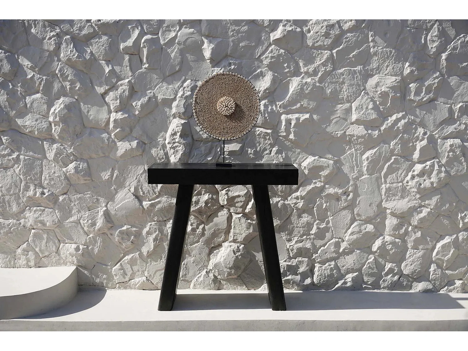 La Coquille Guadeloupe sur Support - Blanc Naturel