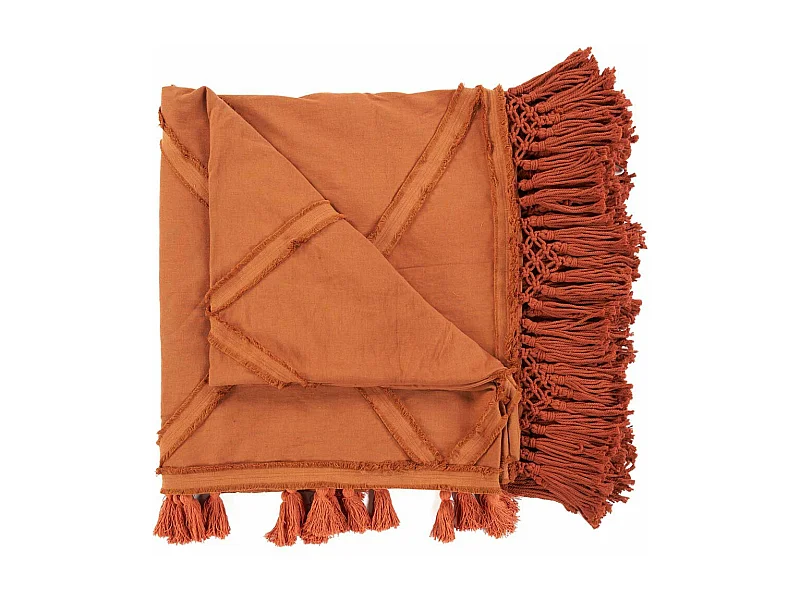 De Berber Bedsprei - Terracotta