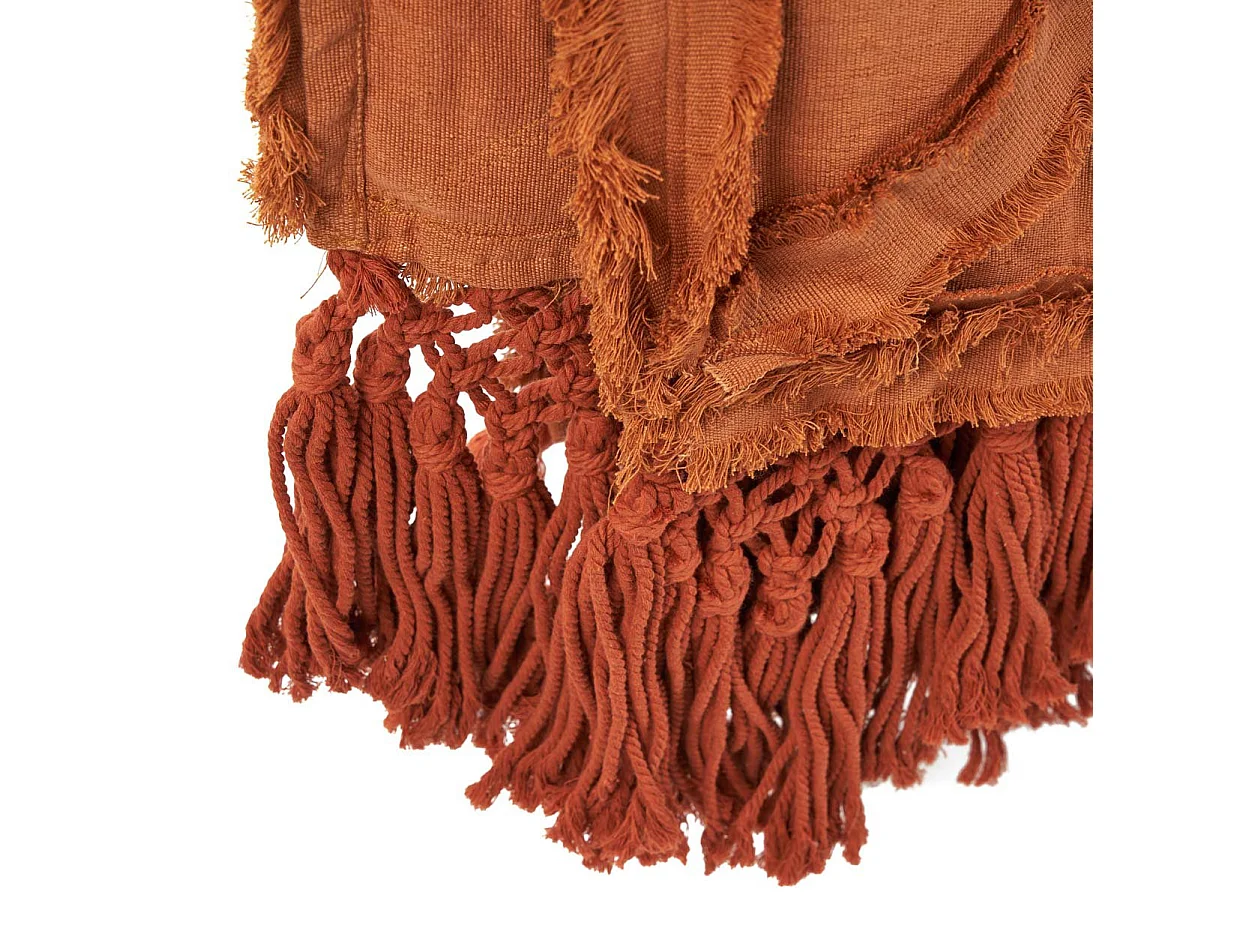 Der Berber Bettüberwurf - Terrakotta