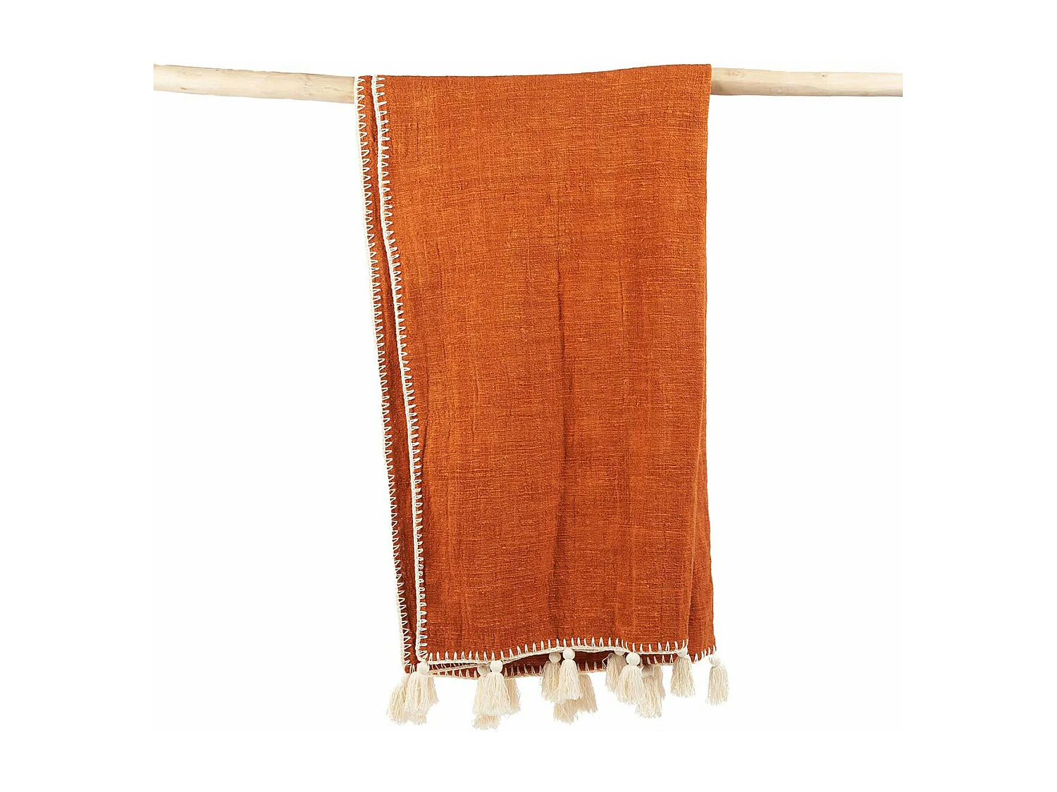 De Stitch Bedsprei - Terracotta