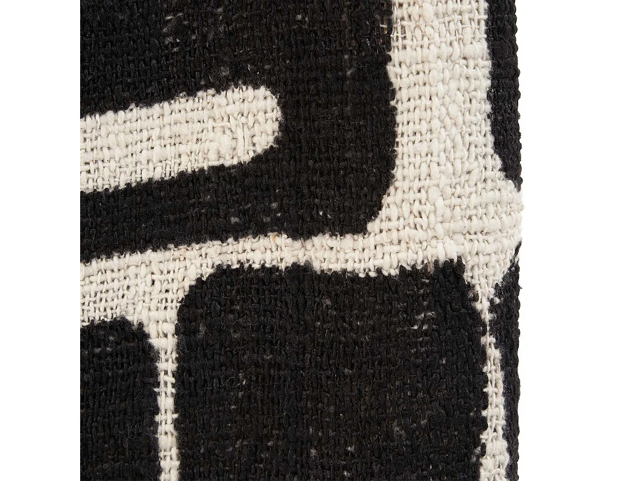 Der Aztec Bettüberwurf - Natur Schwarz