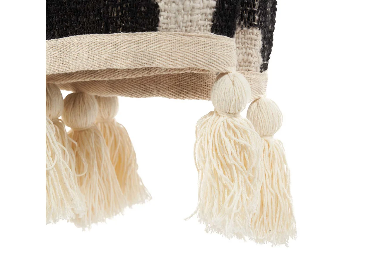 Der Aztec Bettüberwurf - Natur Schwarz